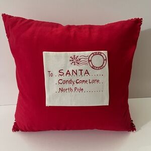 Letter to Santa decorative pillow, home decor, Christmas decor